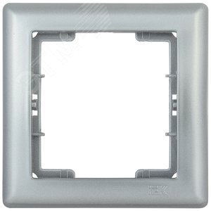 Рамка одноместная BOLERO серебряный (EMB12-K23)