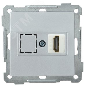 РHDMI-0-Б Розетка HDMI BOLERO серебряный - IEK (ИЭК)