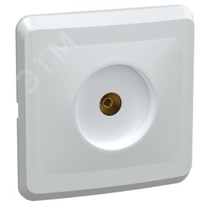 VEGA Розетка 1-местная TV РТВ10-ВБ белый GENERICA