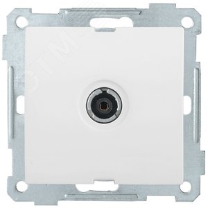 РТВ10-0-Б Розетка TV проходная BOLERO белый