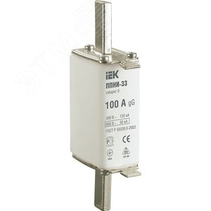 Вставка плавкая предохранителя ППНИ-33, габарит 0, 100А - IEK (ИЭК)