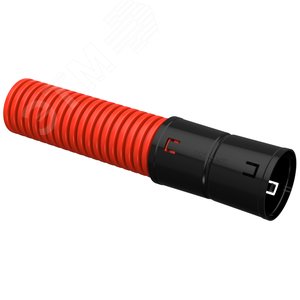 Труба гофрированная двустенная ПНД d=75мм красная (50м) IEK