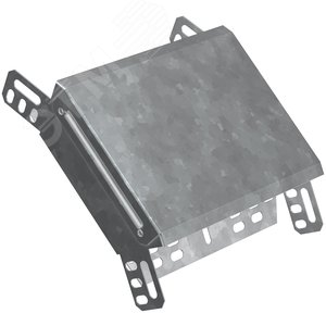 Поворот на 45 градусов вертикальный внешний 80х300 горячеоцинкованный