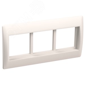 Рамка и суппорт для кабель-канала на 6 модулей 75мм Праймер