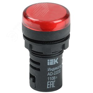 Лампа AD22DS LED матрица 22мм красная 24В AC/DC - IEK (ИЭК)