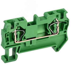 Клемма пружинная КПИ 2в-4 41А зеленый