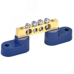 Шина N ноль на двух угловых изоляторах ШНИ-6х9-4-У2-С