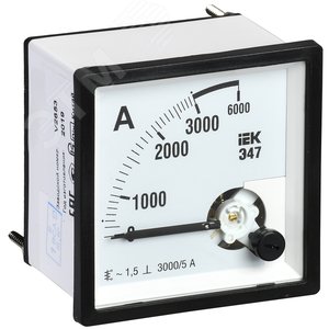 Амперметр 3000/5А 96х96 AC через трансформатор Э47 - IEK (ИЭК)