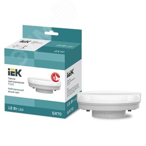 Лампа светодиодная T110 таблетка 18Вт 230В 4000К GX70 - IEK (ИЭК)