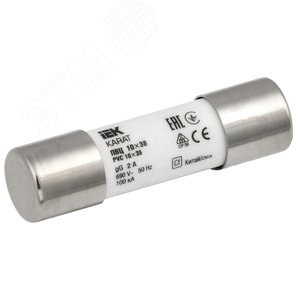 Плавкая вставка цилиндрическая ПВЦ 10х38 2А KARAT