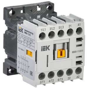 МиниКонтактор КМИ-11211 12А 400В/АС3 1Н3 - IEK (ИЭК)