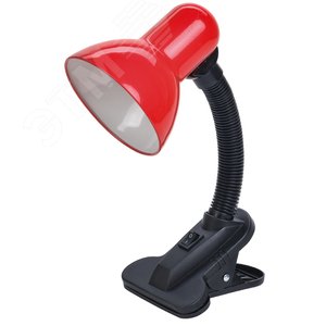 LIGHTING Светильник настольный 1001 на прищепке Е27 красный IEK - IEK (ИЭК)