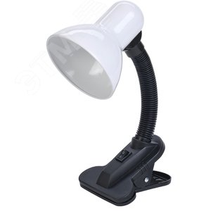 LIGHTING Светильник настольный 1001 на прищепке Е27 белый IEK - IEK (ИЭК)