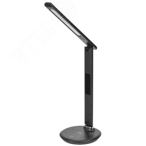 Светильник LIGHTING светодиодный настольный 2011 7Вт на подставке QI-заряд USB-выход кожа черный - IEK (ИЭК)