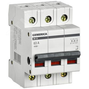Выключатель нагрузки 3п ВН-32 GENERICA 63А - IEK (ИЭК)
