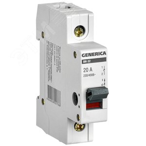 Выключатель нагрузки 1п ВН-32 GENERIC 20А - IEK (ИЭК)
