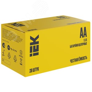 Батарейка щелочная Alkaline LR06/AA (28/бокс) IEK - IEK (ИЭК)
