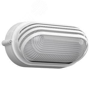 Светильник НПП1407 белый/овал ресничка 60 Вт IP54 - IEK (ИЭК)