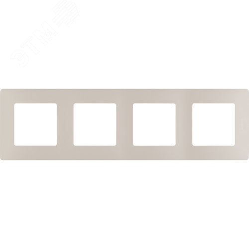 Рамка 4-местная слоновая кость ETIKA 2