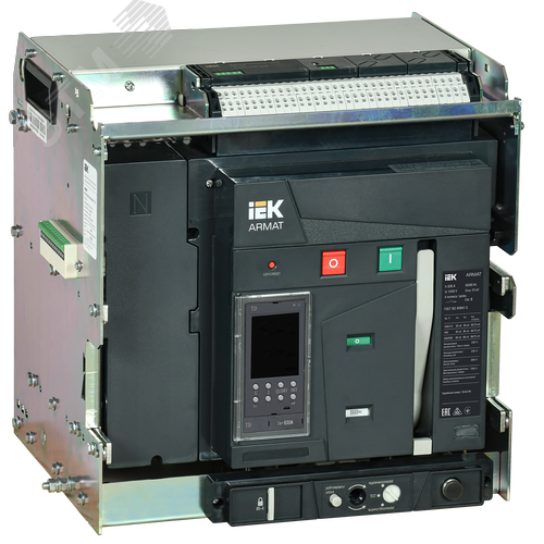 Выключатель автоматический воздушный выдвижного исполнения 4P типоразмер B 85кА 630А расцепитель TD с комплектом аксессуаров 220В - IEK (ИЭК)
