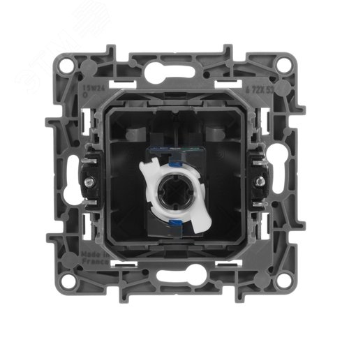 Розетка компьютерная RJ45 категория 6 UTP антрацит ETIKA 3