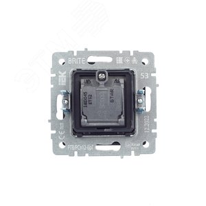 BRITE Розетка двойная TV+SAT РТВ/РСп12-БрГ графит - фото 4