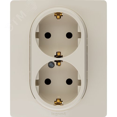 ETIKA Розетка 2X2К+З винтыСЛНК 3