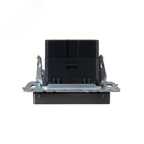 BRITE Розетка USB A+A 3.1А РЮ10-1-БрС сталь - фото 5