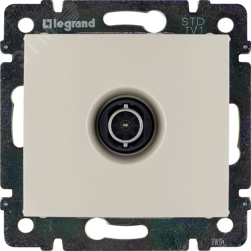 Розетка TV тип звезда слоновая кость VALENA 3