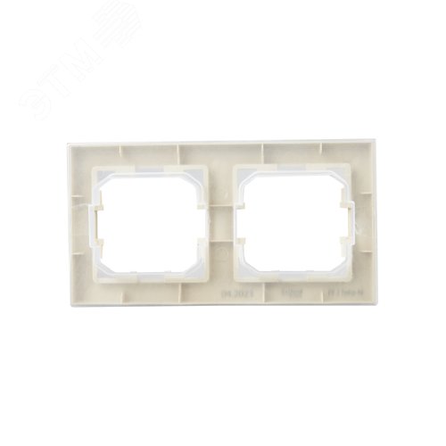 BRITE Рамка 2 поста IP44 РУ-2-БрКр-44 бежевый - фото 4