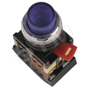 Кнопка ABLFP-22 синяя неон 1з+1р - IEK (ИЭК)