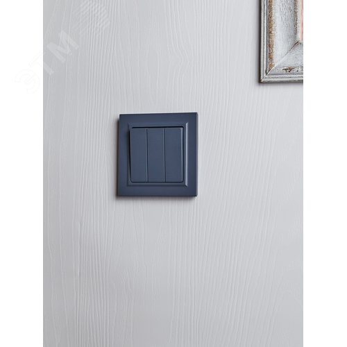 BRITE Выключатель трехклавишный 10А ВС10-3-0-БрМ маренго - фото 7