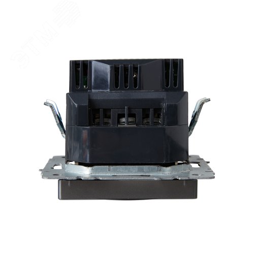 BRITE Розетка с заземлением с защитными шторками 16А с USB A+C 18Вт РЮш11-1-БрС сталь - фото 5
