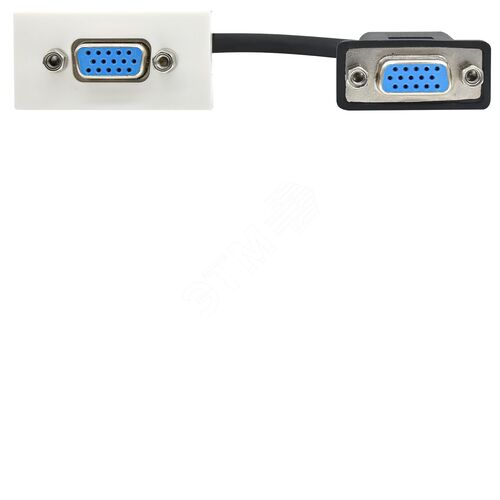 PRIMER РКМ-10-20-П Розетка VGA M/M (1 мод.) бел. | PR-KK40D-RV-0-1-K01 | IEK - фото 2