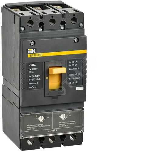 Авт. выкл. ВА88-35Р 3Р 160А 35кА  | SVAR30-3-0160 | IEK - фото 2