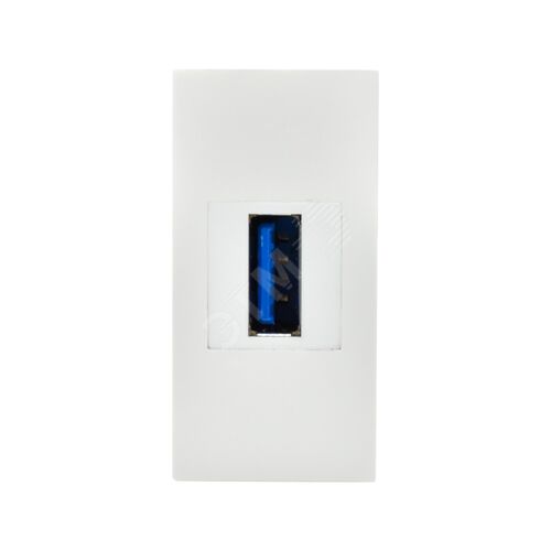 PRIMER РКЮ-10-00-П Розетка USB A 3.0 (1 модуль) белая IEK - фото 3
