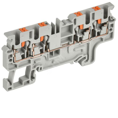 ARMAFIX Клемма пружинная Push-in CP-MC 4 вывода 2,5мм2 серая IEK - фото 2