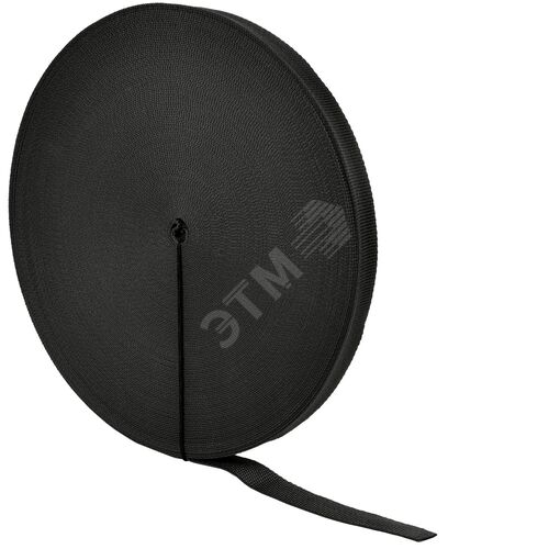 Монтажная текстильная лента 20мм (50м) чёрная IEK - фото 2