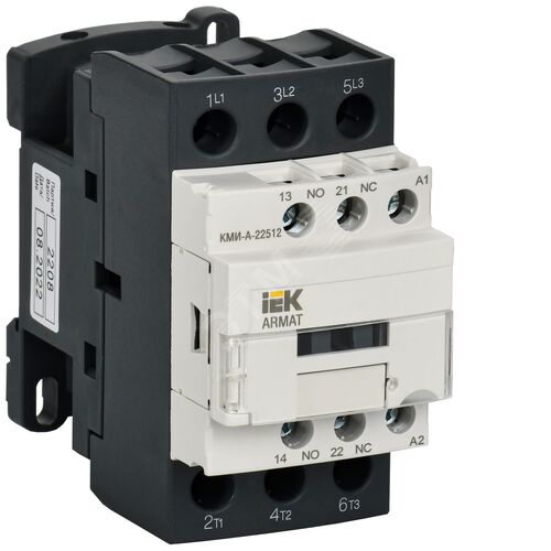 ARMAT Контактор КМИ-А-22512 LC1D 25А 230В/АС3 1НО/1НЗ  | AR-ACC-21-025-230-11 | IEK - фото 2