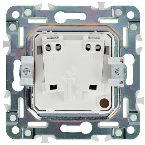 SKANDY Розетка без заземления без защитных шторок 10А SK-R02W арктический белый IEK - фото 6