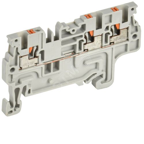 ARMAFIX Клемма пружинная Push-in CP-MC 3 вывода 1,5мм2 серая IEK - фото 2