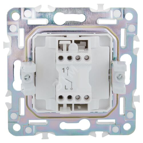 SKANDY Выключатель 1-клавишный 10А SK-V01G графит IEK - фото 4