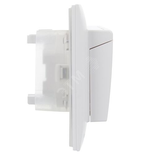 SKANDY Розетка 2-местная и крышкой 16А в сборе IP44 SK-R12W арктический белый IEK - фото 5