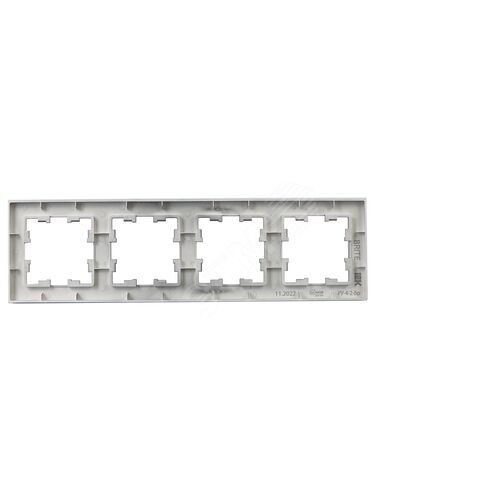 BRITE Рамка 4 поста РУ-4-2-Бр стекло маренго матовый IEK - фото 4