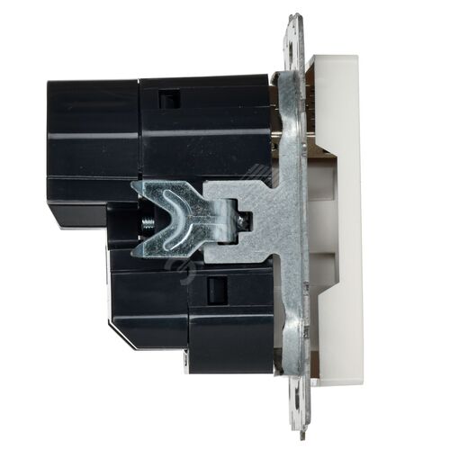 BRITE Розетка с заземлением с защитными шторками 16А с USB A+C 18Вт РЮш11-1-БрБ белый - фото 7