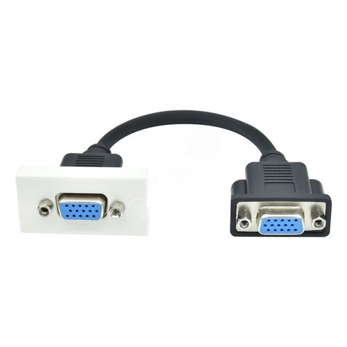 PRIMER РКМ-10-20-П Розетка VGA M/M (1 мод.) бел. | PR-KK40D-RV-0-1-K01 | IEK - фото 3