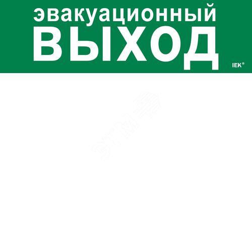 Этикетка самоклеящаяся 310х90 мм ''Эвакуационный выход'' - фото 2