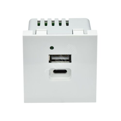 PRIMER РКЮ-25-40-П Розетка USB A+C 4,2А (2 мод.) бел. | PR-KK40D-RU-0-2-AC-K01 | IEK - фото 8