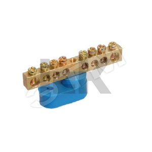 Шина N ноль на одном угловом изоляторе ШНИ-6х9-20-У1-С