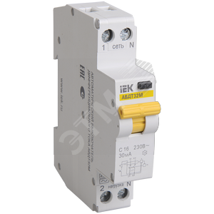 Выключатель автоматический дифференциальный АВДТ-32M C6 30мА(Электронный)